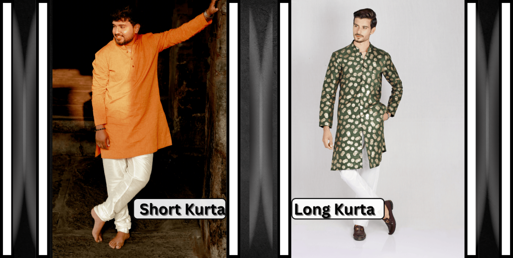 Long kurtas And Short kurtas For men